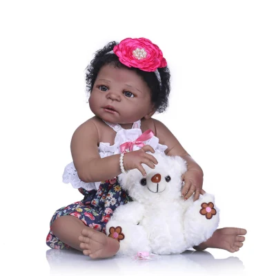 55 Cm moda princesa silicona Vinyi tomar baño bebé juguetes Reborn Baby Doll juguetes para niñas