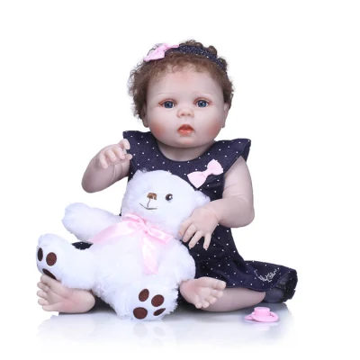 Nuevo diseño Reborn Boneca 55 Cm princesa realista cuerpo de tela de vinilo Reborn Baby Doll niños cumpleaños regalo de Navidad