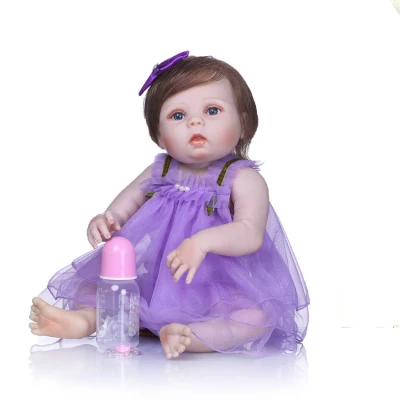 Muñecas Bebé Reborn Realistas 55 Cm Nuevos Hechos A Mano Suave Vinilo Silicona Cuerpo Princesa Niña Muñeca para Regalo del Día del Niño