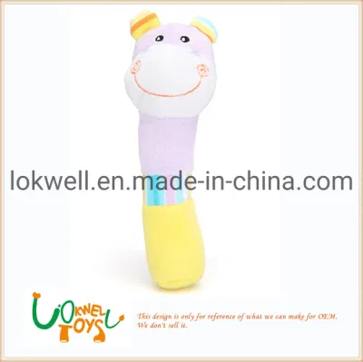 Figuras de acción de juguetes educativos para bebés con varilla Molar de felpa de seguridad
