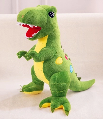 Llavero promocional personalizado del dinosaurio del animal salvaje del juguete de la felpa del regalo del recuerdo